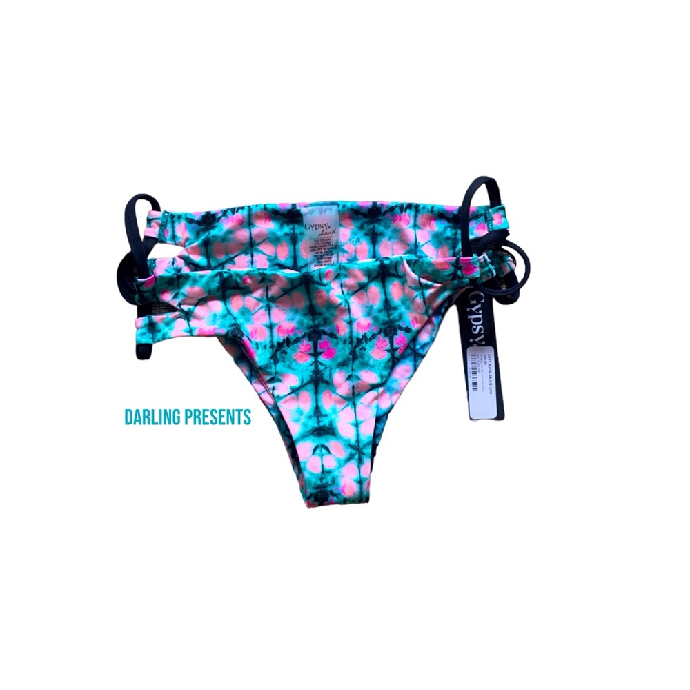 Gypsy 05 Sand Cutout Bikini Bottom Women Color Multi Size XS